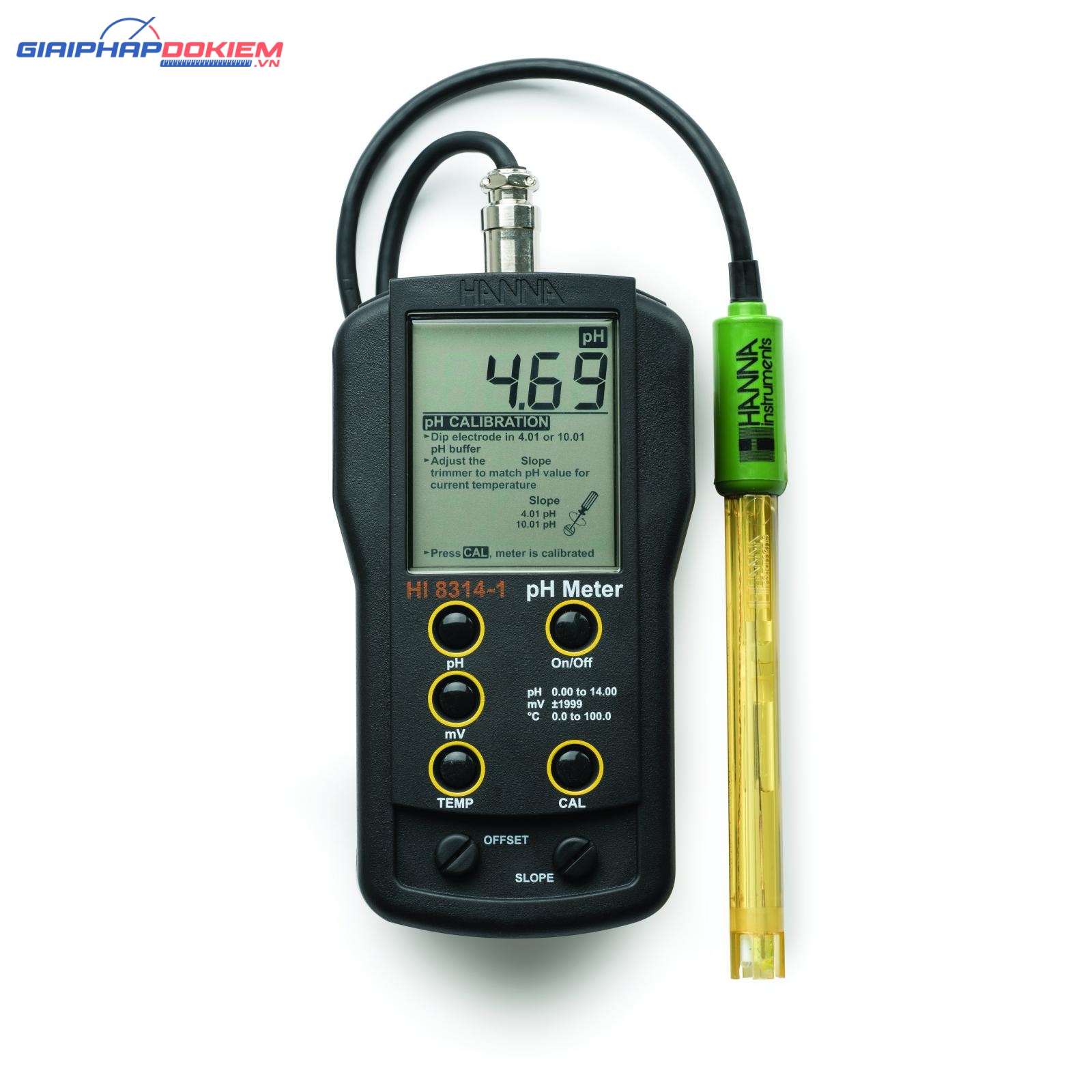 Máy Đo pH/ORP/Nhiệt Độ HANNA HI8314-1 4 Máy Đo pH/ORP/Nhiệt Độ HANNA HI8314-1