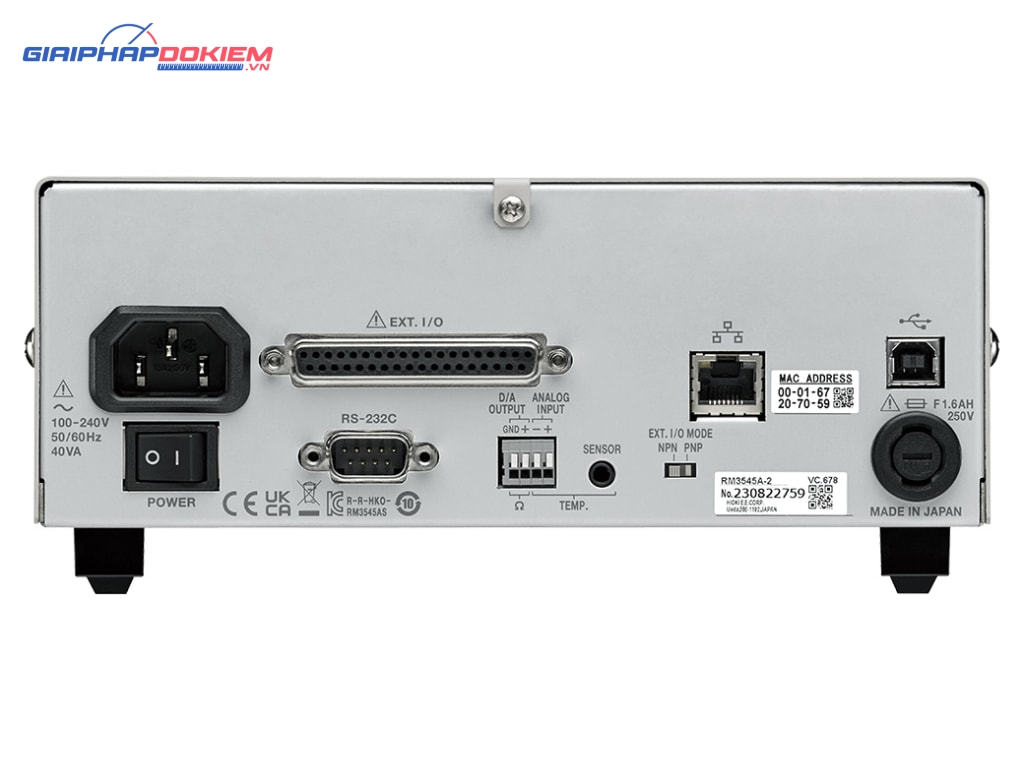 Đồng hồ đo điện trở Hioki RM3545A-1 6 Đồng hồ đo điện trở Hioki RM3545A-1 - Ảnh 3