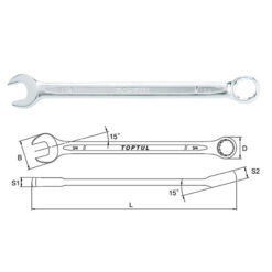 Cờ lê vòng miệng Toptul hệ inch ACEA