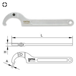 Đại Lý Phân Phối Dụng Cụ Cầm Tay Toptul Chính Hãng, Giá Rẻ 29 Cờ lê móc TOPTUL AEEX