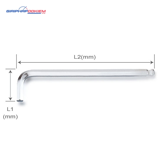 Lục giác L đầu bi (dài) TOPTUL AGBEE 1 Lục giác L đầu bi (dài) TOPTUL AGBEE