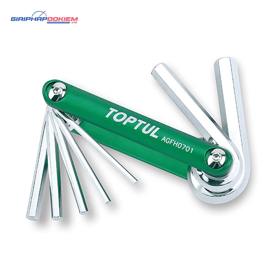 Bộ lục giác 7 chi tiết TOPTUL AGFB 3 Bộ lục giác 7 chi tiết TOPTUL AGFB - Ảnh 3