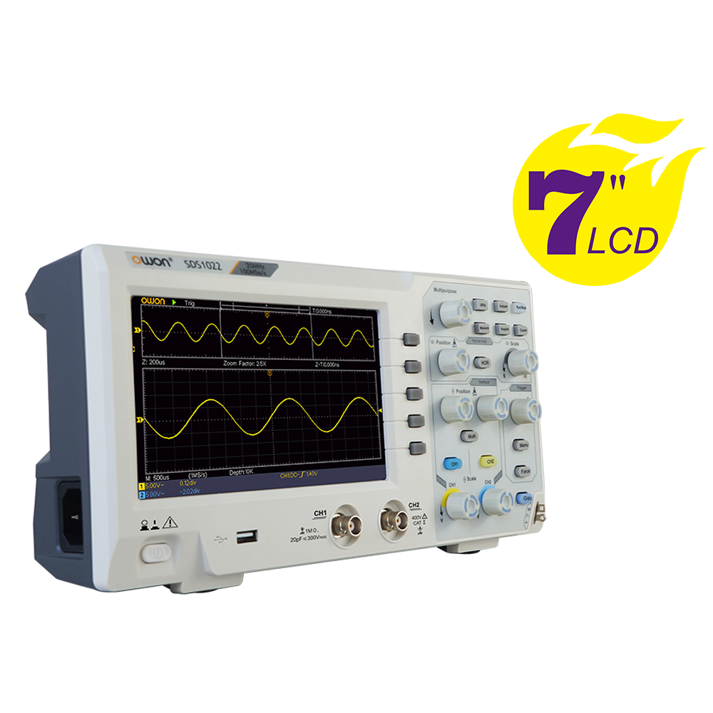 Máy Hiện Sóng Kỹ Thuật Số OWON SDS1102 ( 100 MHz, 1GS/giây ) 8 Máy Hiện Sóng Kỹ Thuật Số OWON SDS1102 ( 100 MHz, 1GS/giây )