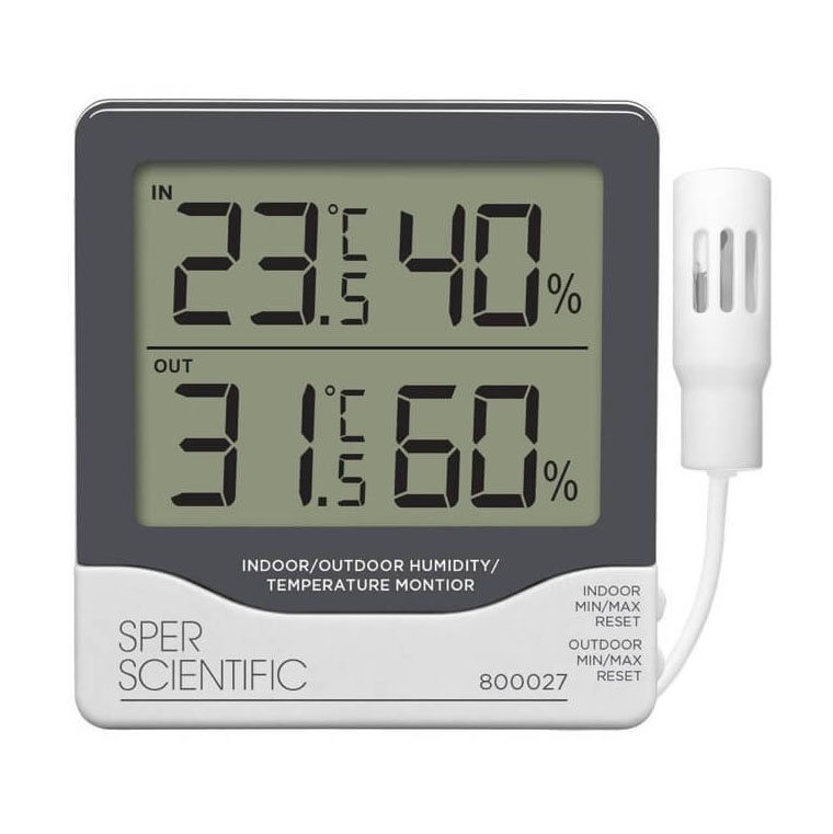 Máy đo độ ẩm và nhiệt độ Sper Scientific 800027 4 Sper Scientific 800027