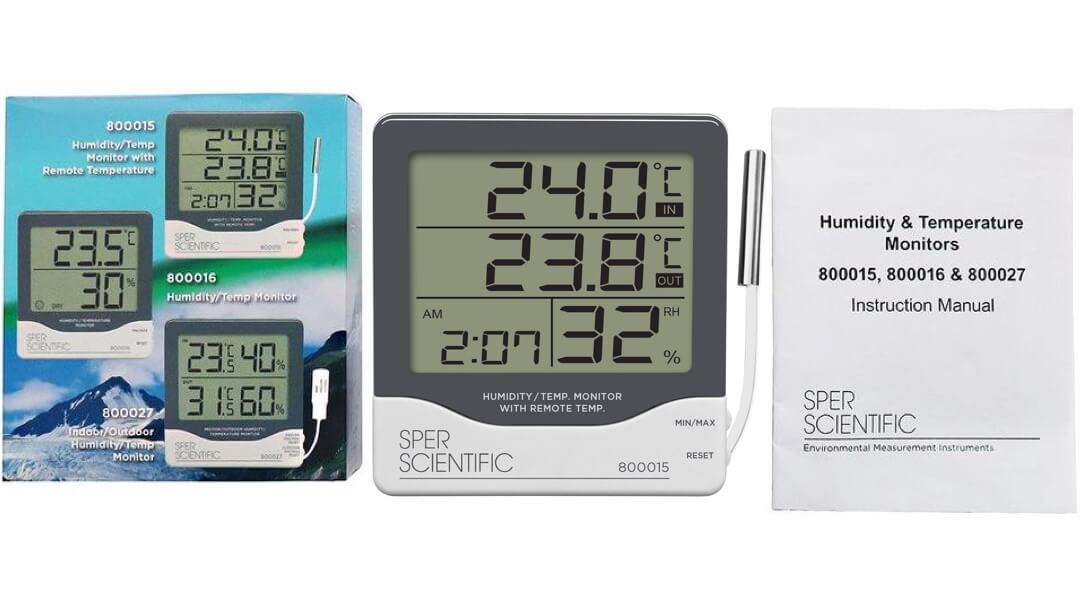 Máy đo độ ẩm và nhiệt độ Sper Scientific 800015 6 Máy đo độ ẩm và nhiệt độ Sper Scientific 800015 - Ảnh 3