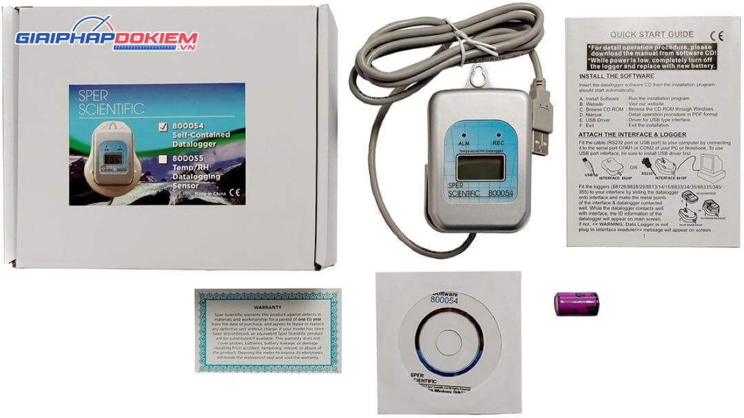 Máy đo độ ẩm và nhiệt độ Sper Scientific 800054 8 Máy đo độ ẩm và nhiệt độ Sper Scientific 800054 - Ảnh 4