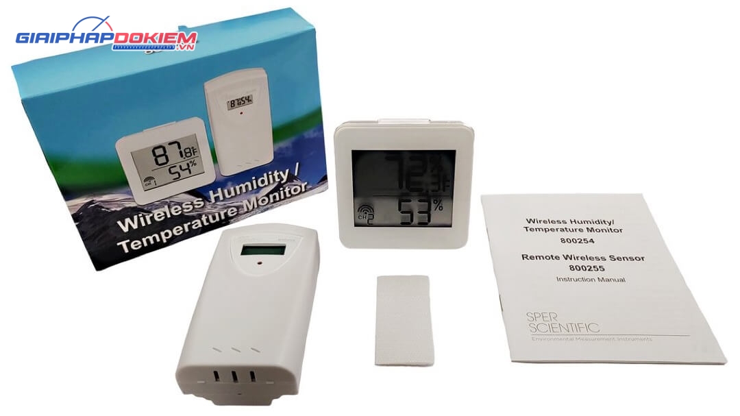 Máy đo độ ẩm và nhiệt độ Sper Scientific 800254 5 Máy đo độ ẩm và nhiệt độ Sper Scientific 800254 - Ảnh 2