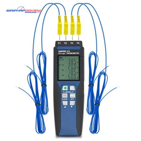 Máy đo nhiệt độ ghi dữ liệu bốn kênh CENTER 374 7 Máy đo nhiệt độ ghi dữ liệu bốn kênh CENTER 374 - Ảnh 2