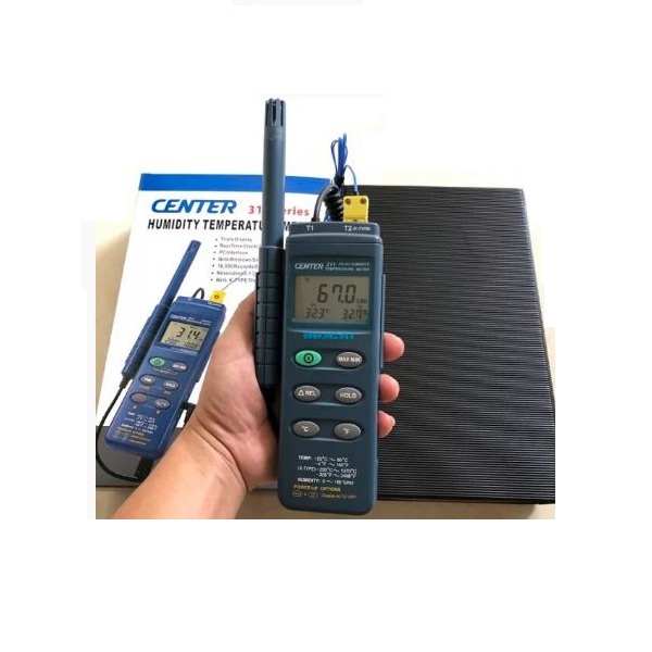 Máy đo nhiệt độ độ ẩm 2 kênh CENTER 311 8 Máy đo nhiệt độ độ ẩm 2 kênh CENTER 311 - Ảnh 3