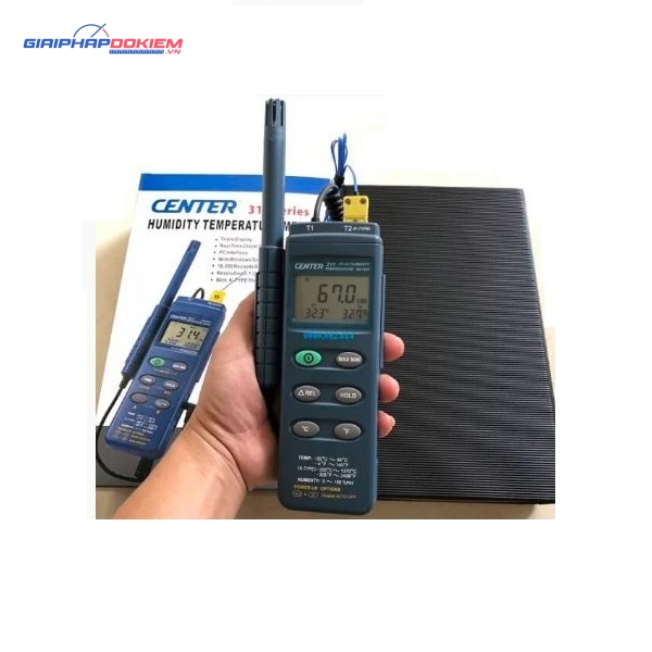 Máy đo nhiệt độ độ ẩm 2 kênh CENTER 311 8 Máy đo nhiệt độ độ ẩm 2 kênh CENTER 311 - Ảnh 3