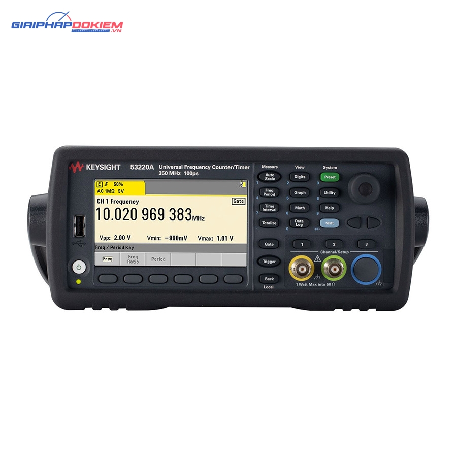 Máy đếm tần số KEYSIGHT 53220A (option 53220A-115) (3CH, 350Mhz; kèm option 53220A-115) 5 Máy đếm tần số KEYSIGHT 53220A (option 53220A-115) (3CH, 350Mhz; kèm option 53220A-115)