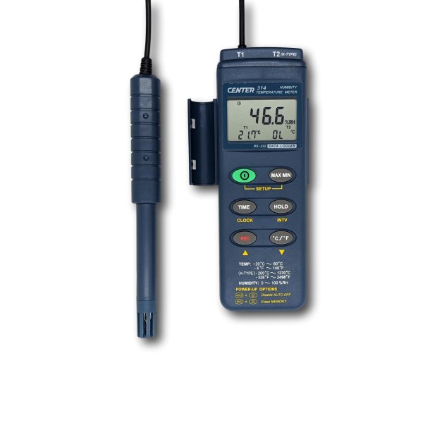 Máy đo nhiệt độ độ ẩm 2 kênh CENTER 314