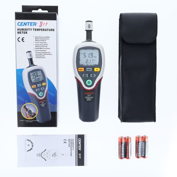 Máy đo nhiệt độ độ ẩm CENTER 317 (Điểm sương, Bóng đèn Web) 29 CENTER 317