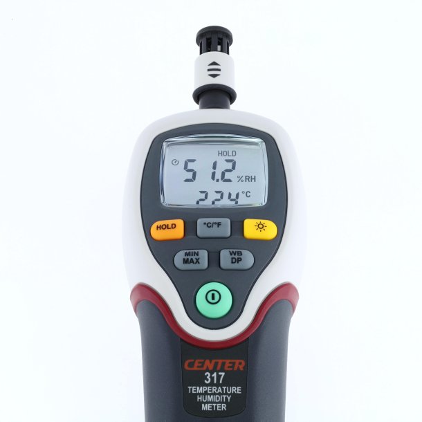 Máy đo nhiệt độ độ ẩm CENTER 317 (Điểm sương, Bóng đèn Web) 11 Máy đo nhiệt độ độ ẩm CENTER 317 (Điểm sương, Bóng đèn Web) - Ảnh 3