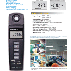 Máy đo cường độ ánh sáng Center 337 17 76246a1a5aa4703532dfd0ce94d06f02