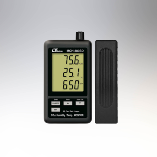 Máy đo CO2+độ ẩm+nhiệt độ LUTRON MCH-383SD