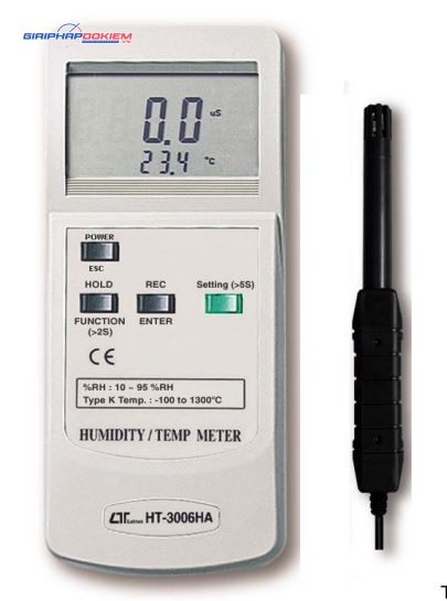 Máy đo độ ẩm LUTRON HT-3006HA 5 Máy đo độ ẩm LUTRON HT-3006HA - Ảnh 2