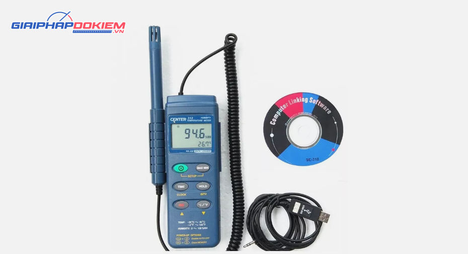 Máy đo độ ẩm nhiệt độ Center 313 7 Máy đo độ ẩm nhiệt độ Center 313 - Ảnh 2