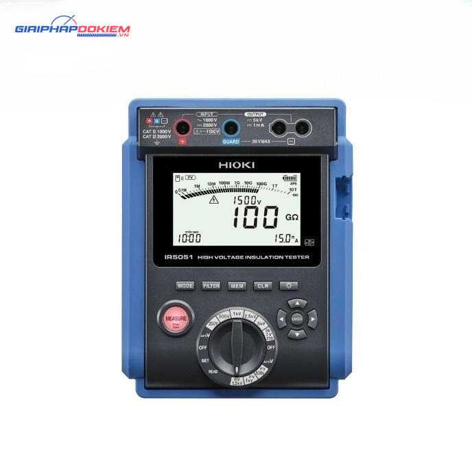 Thiết Bị Đo Điện Trở Cách Điện Hioki IR5051 5kV, Solar 2kV 8 Thiết Bị Đo Điện Trở Cách Điện Hioki IR5051 5kV, Solar 2kV