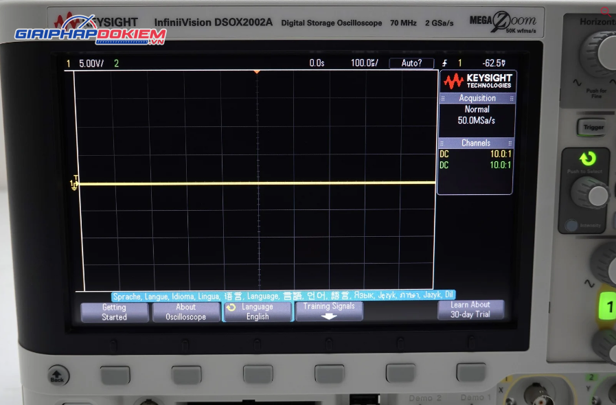 Máy hiện sóng số KEYSIGHT DSOX2002A (70 MHz, 2CH, 2 GSa/s) 7 Máy hiện sóng số KEYSIGHT DSOX2002A (70 MHz, 2CH, 2 GSa/s) - Ảnh 2