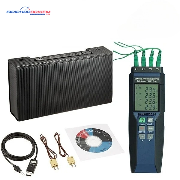 Máy đo nhiệt độ ghi dữ liệu bốn kênh CENTER 378 (Loại K/J/E/T) 6 Máy đo nhiệt độ ghi dữ liệu bốn kênh CENTER 378 (Loại K/J/E/T) - Ảnh 3