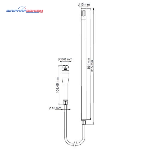 Đầu đo nhiệt độ độ ẩm KIMO SHDI-300 7 Đầu đo nhiệt độ độ ẩm KIMO SHDI-300 - Ảnh 4