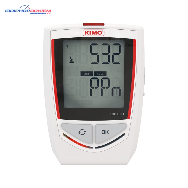 Thiết bị ghi nhiệt độ, độ ẩm, áp suất khí quyển, khí CO2 KIMO KCC320 5 Thiết bị ghi nhiệt độ, độ ẩm, áp suất khí quyển, khí CO2 KIMO KCC320