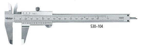 Thước cặp cơ khí Mitutoyo 530-104 0-150mm/6" x 0.05 15 Thước cặp cơ khí Mitutoyo 530-104 0-150mm/6" x 0.05 - Ảnh 7