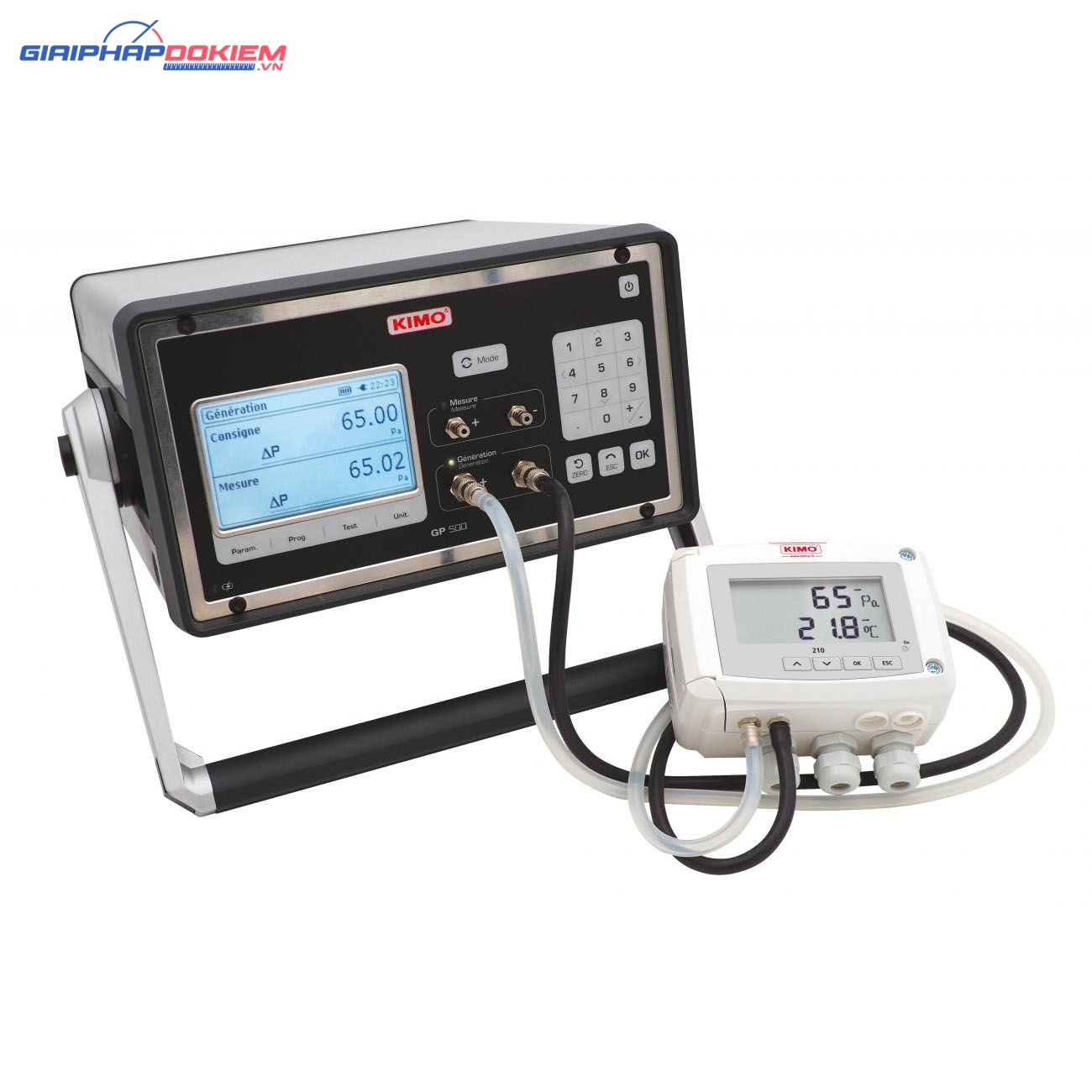 Thiết bị hiệu chuẩn áp suất KIMO GP500-2 (-10000 ... +10000 Pa) 5 Thiết bị hiệu chuẩn áp suất KIMO GP500-2 (-10000 ... +10000 Pa)