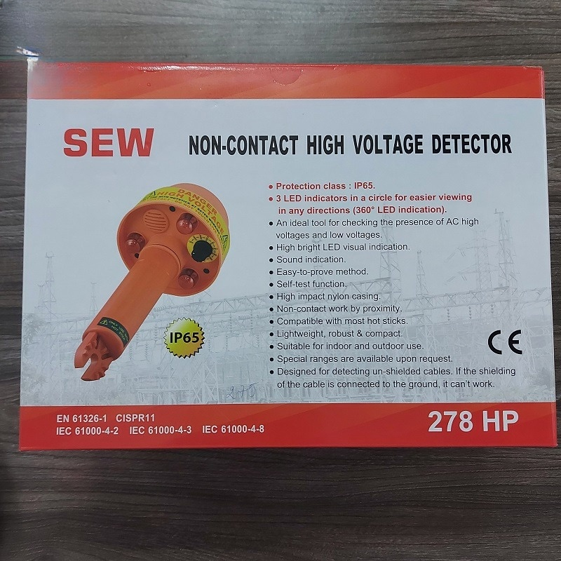 Bút thử điện cao thế không tiếp xúc SEW 278 HP (275kV, IP65, 3 LED) 15 Bút thử điện cao thế không tiếp xúc SEW 278 HP (275kV, IP65, 3 LED) - Ảnh 10