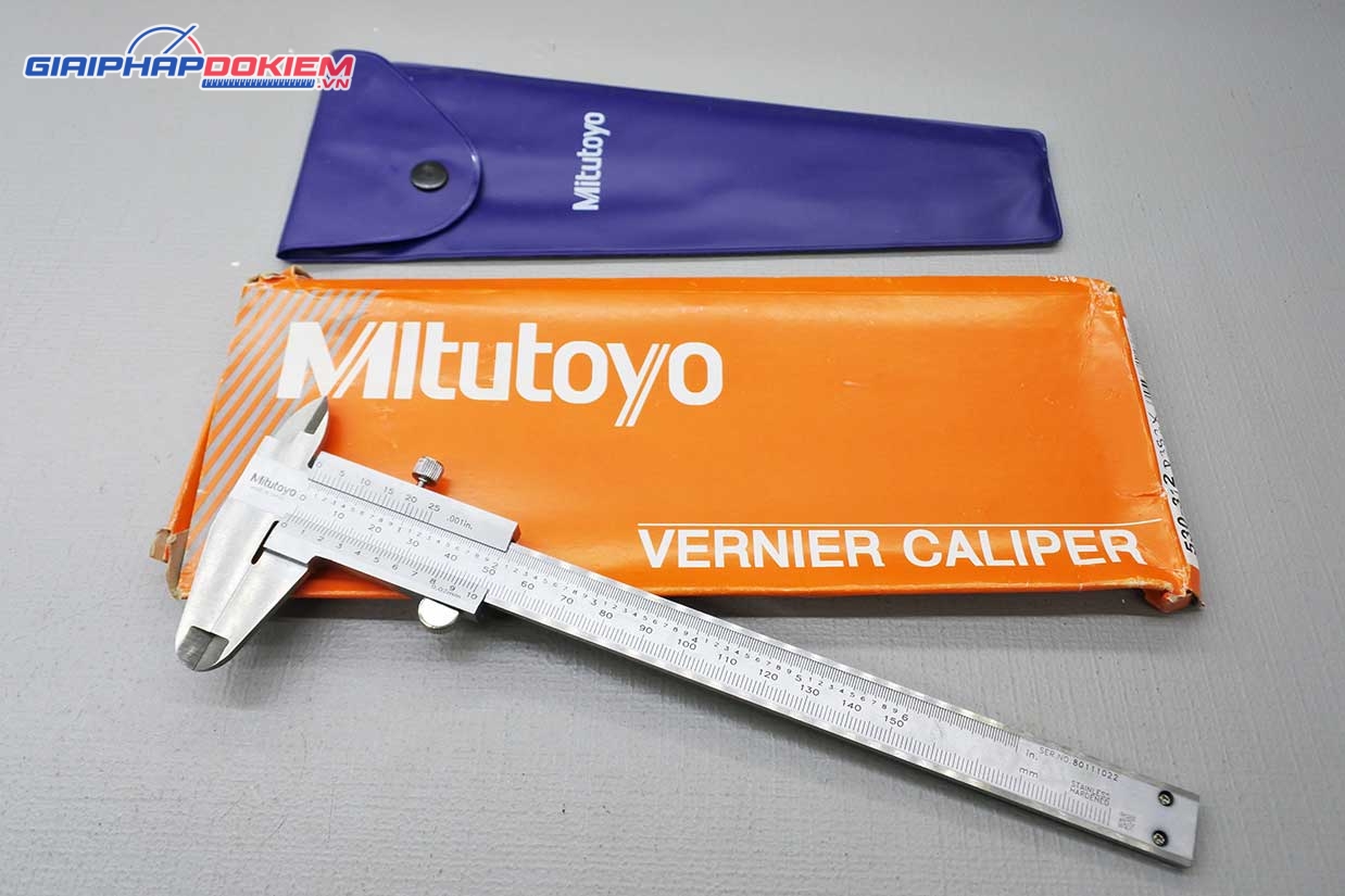 Thước cặp cơ khí Mitutoyo 530-312 0-6"/ 0-150mm/0.02mm 15 Thước cặp cơ khí Mitutoyo 530-312 0-6"/ 0-150mm/0.02mm - Ảnh 7