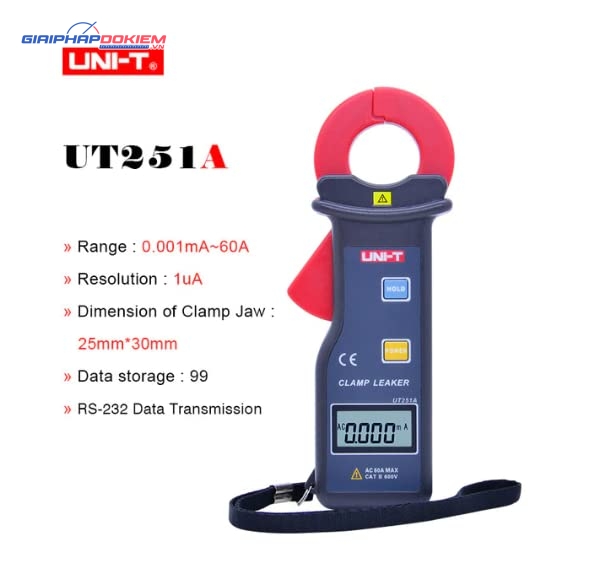Ampe kìm đo dòng rò UNI-T UT251A 13 Ampe kìm đo dòng rò UNI-T UT251A - Ảnh 8