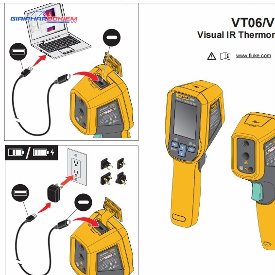Máy đo nhiệt độ hồng ngoại Fluke VT06 14 Máy đo nhiệt độ hồng ngoại Fluke VT06 - Ảnh 8