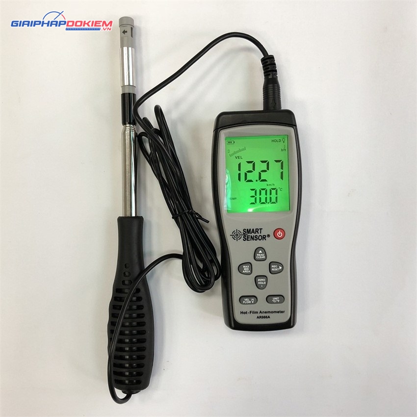 Máy đo tốc độ, lưu lượng, nhiệt độ gió SmartSensor AR866A 5 Máy đo tốc độ, lưu lượng, nhiệt độ gió SmartSensor AR866A