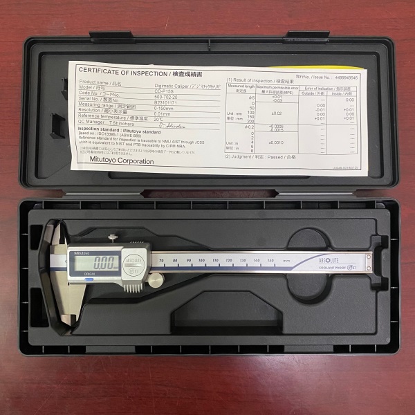 Thước cặp điện tử Mitutoyo 500-702-20 0-150mm x 0.01 16 Thước cặp điện tử Mitutoyo 500-702-20 0-150mm x 0.01 - Ảnh 9