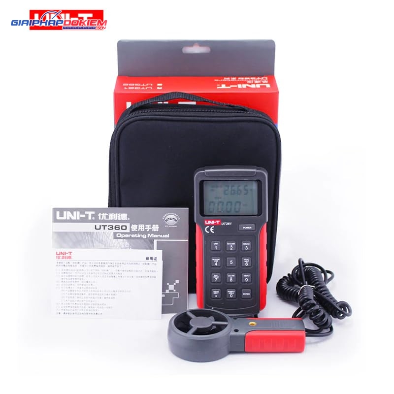 Thiết bị đo tốc độ, lưu lượng gió UNI-T UT361 18 Thiết bị đo tốc độ, lưu lượng gió UNI-T UT361 - Ảnh 12