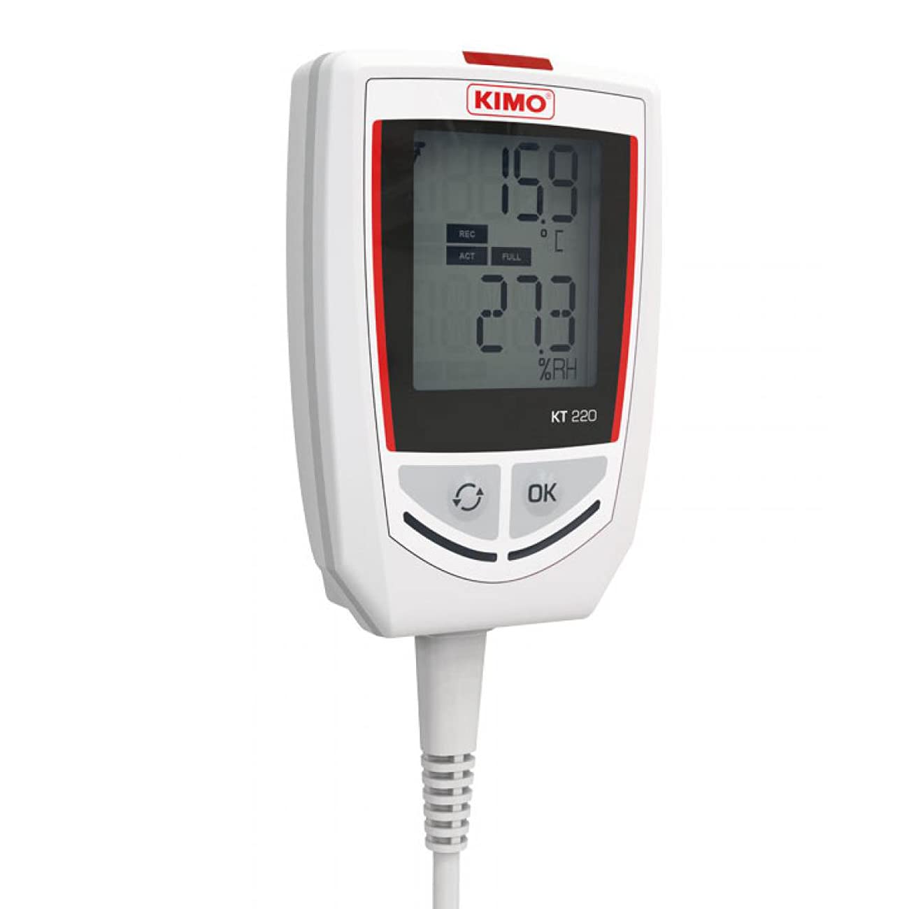 Thiết bị ghi nhiệt độ, độ ẩm, dòng điện, điện áp, áp suất nước KIMO KT220 7 Thiết bị ghi nhiệt độ, độ ẩm, dòng điện, điện áp, áp suất nước KIMO KT220 - Ảnh 2