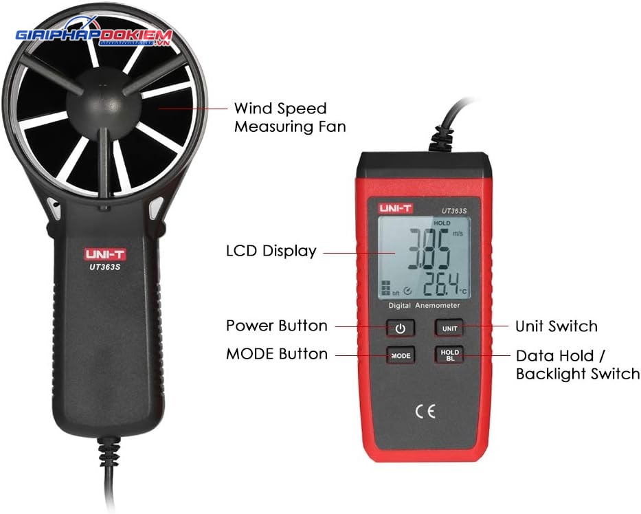 Thiết bị Đo Tốc Độ Gió Uni-T UT363S 18 Thiết bị Đo Tốc Độ Gió Uni-T UT363S - Ảnh 11