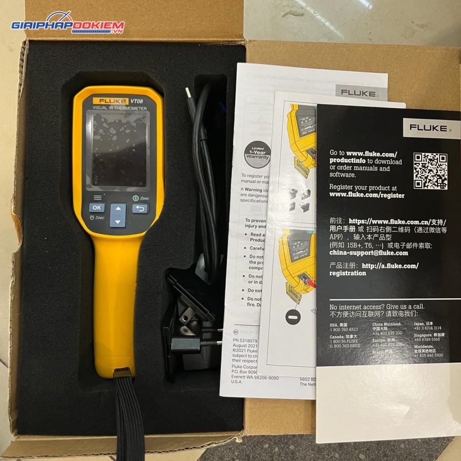 Máy đo nhiệt độ hồng ngoại Fluke VT08 11 Máy đo nhiệt độ hồng ngoại Fluke VT08 - Ảnh 5