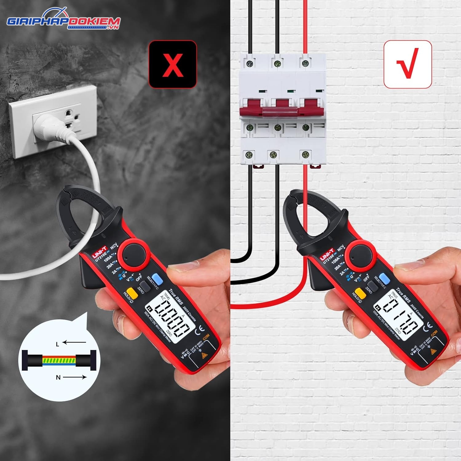 Ampe kìm AC/DC UNI-T UT210E 17 Ampe kìm AC/DC UNI-T UT210E - Ảnh 10