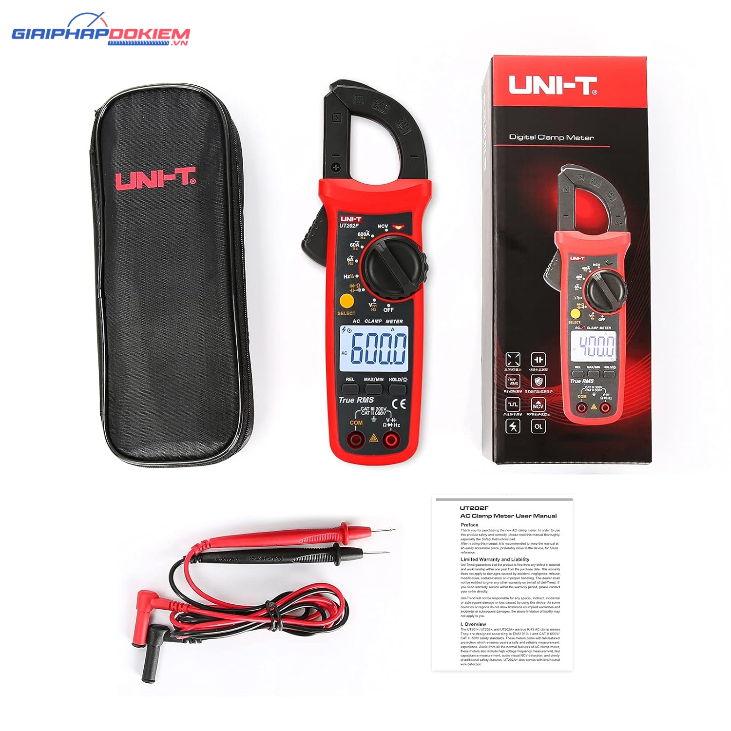 Ampe kìm AC UNI-T UT202F 13 Ampe kìm AC UNI-T UT202F - Ảnh 8
