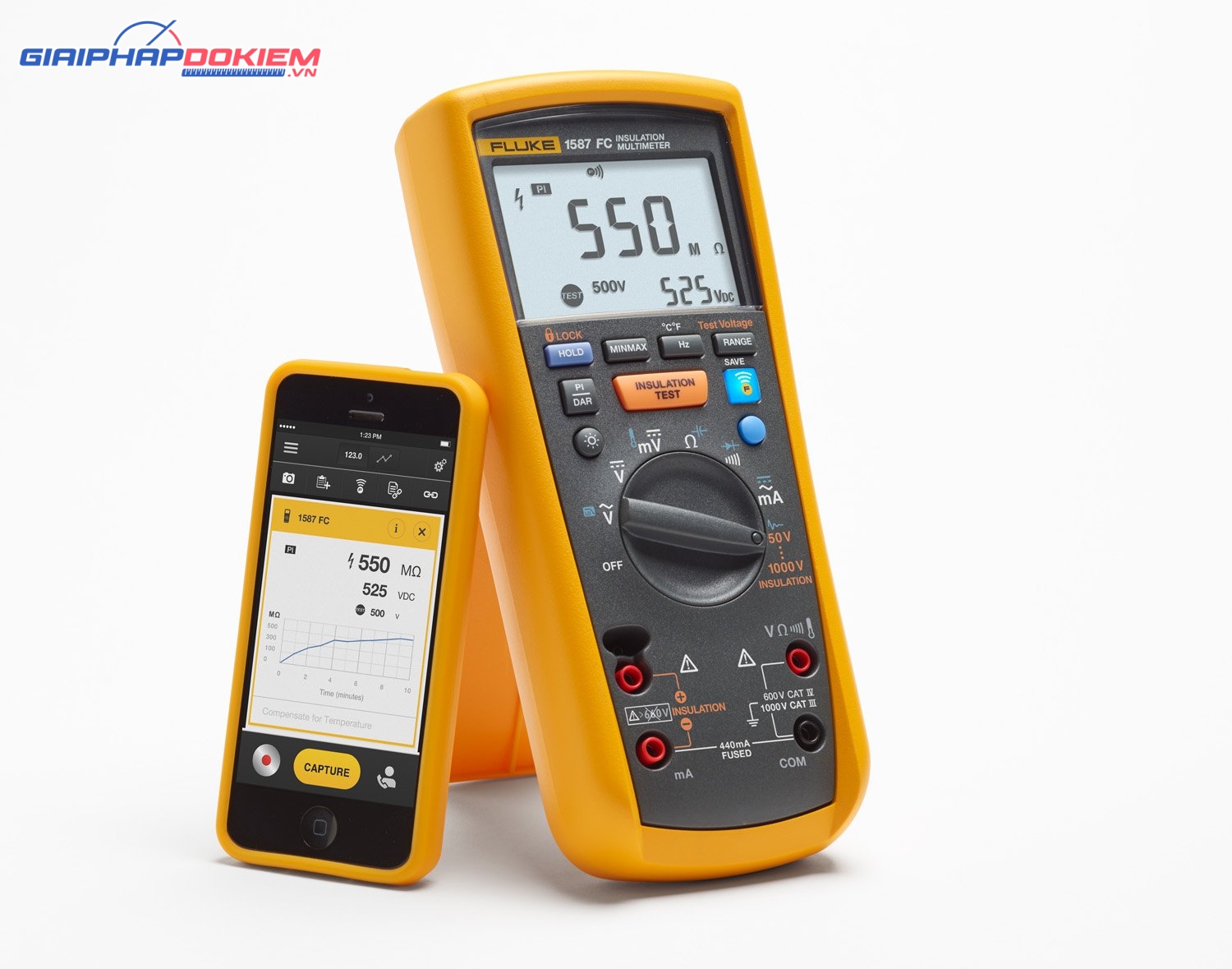 Thiết bị đo vạn năng, điện trở cách điện Fluke 1587 FC 23 Thiết bị đo vạn năng, điện trở cách điện Fluke 1587 FC - Ảnh 11