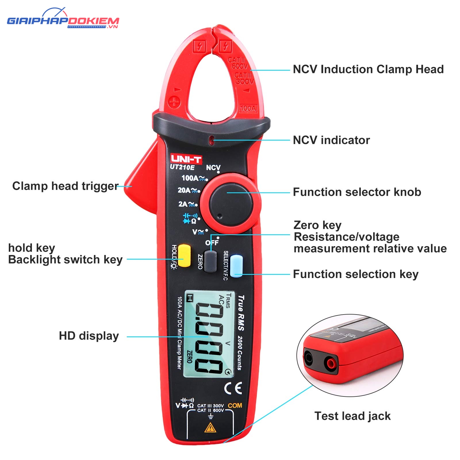 Ampe kìm AC/DC UNI-T UT210E 20 Ampe kìm AC/DC UNI-T UT210E - Ảnh 13