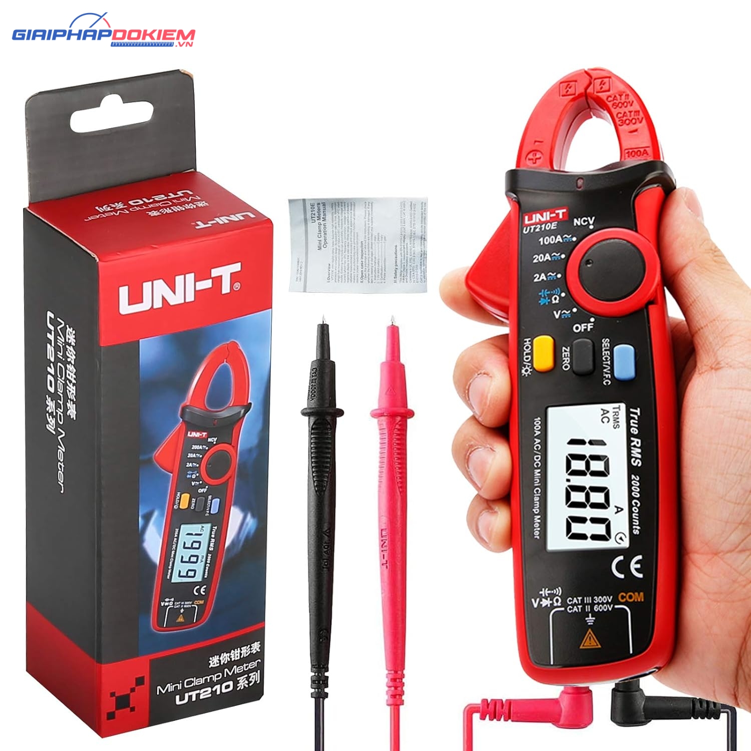 Ampe kìm AC/DC UNI-T UT210E 18 Ampe kìm AC/DC UNI-T UT210E - Ảnh 11