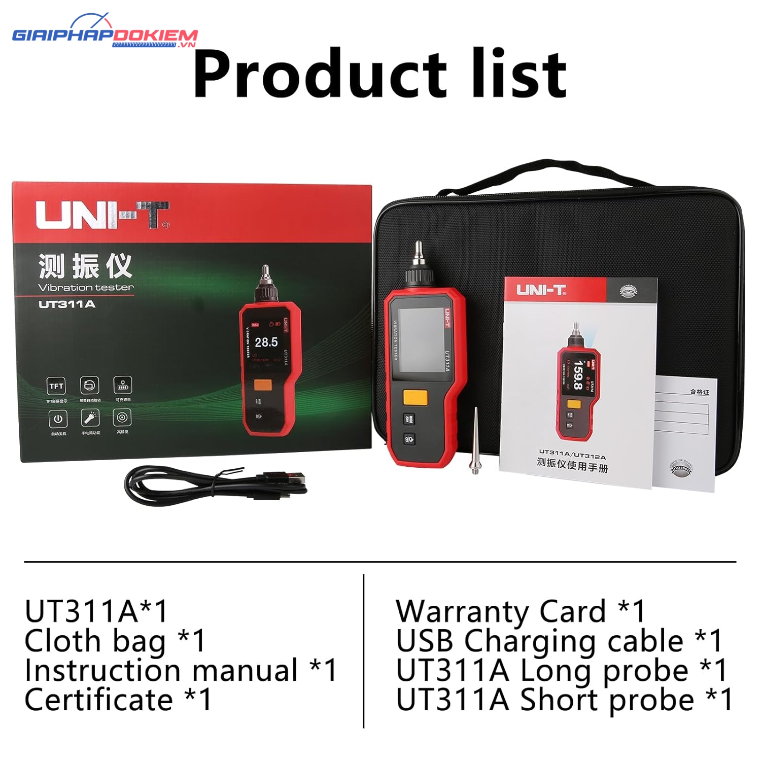 Thiết bị đo độ rung UNI-T UT311A 14 Thiết bị đo độ rung UNI-T UT311A - Ảnh 9