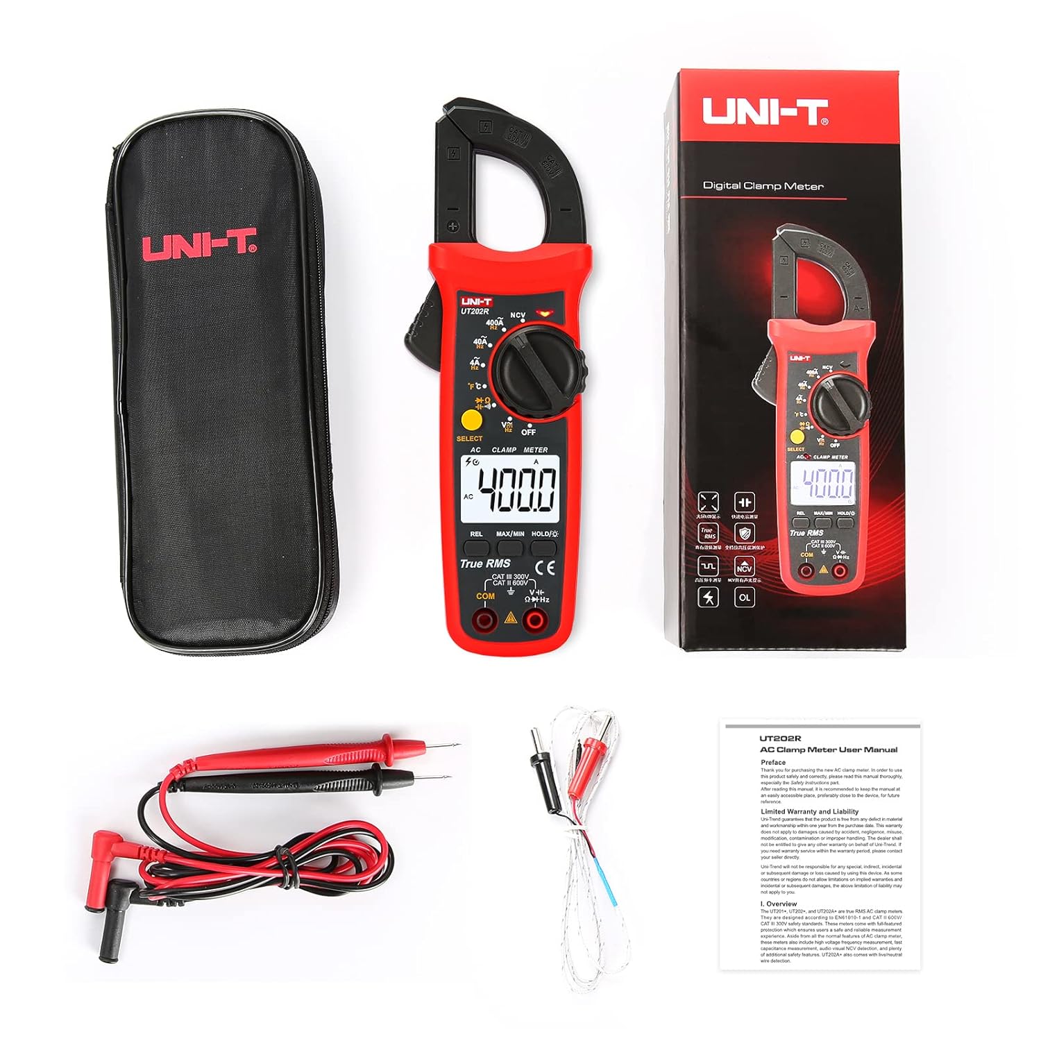 Ampe kìm AC UNI-T UT202R 9 Ampe kìm AC UNI-T UT202R - Ảnh 6