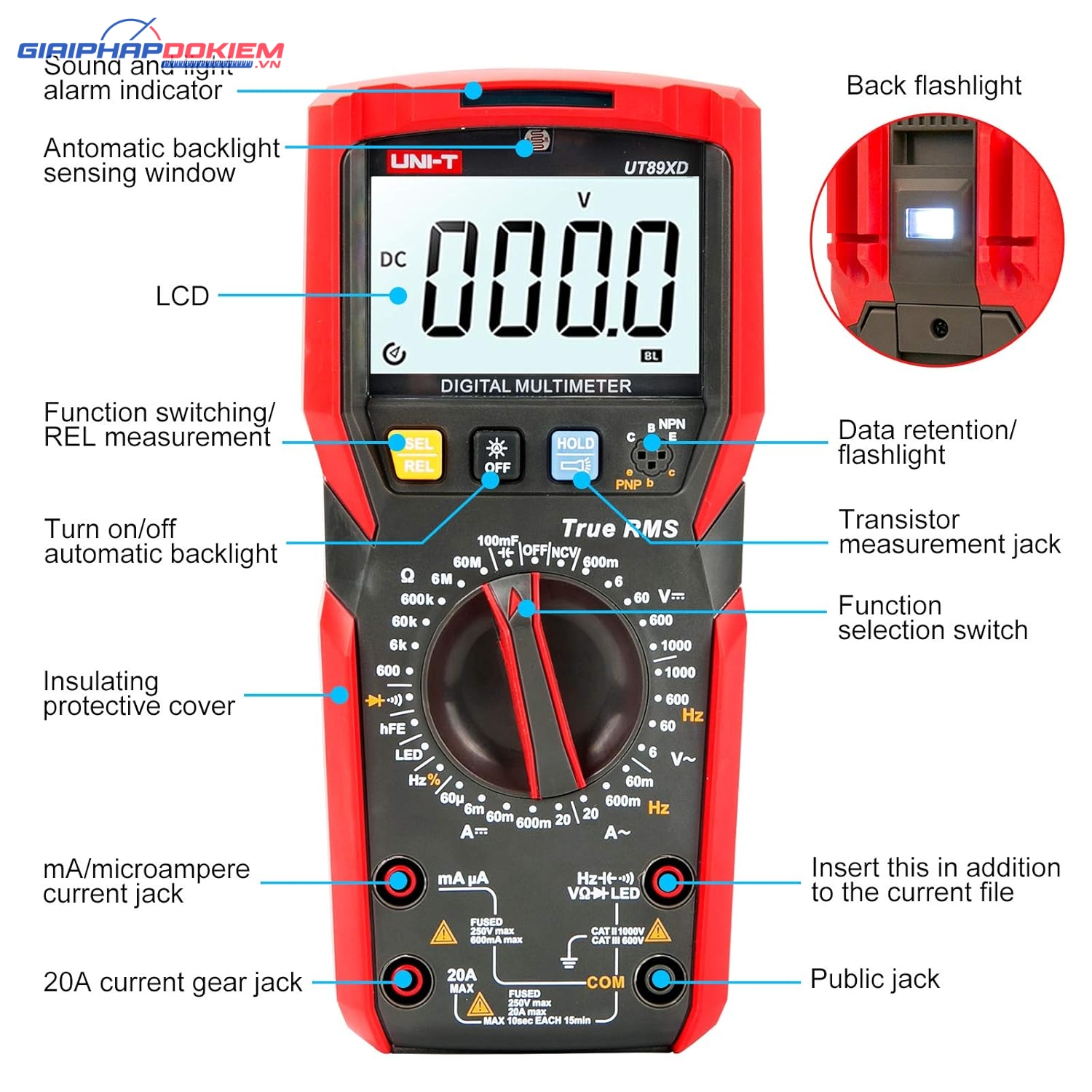 Đồng Hồ Đo Đa Năng Uni-T UT89XD 10 Đồng Hồ Đo Đa Năng Uni-T UT89XD - Ảnh 6