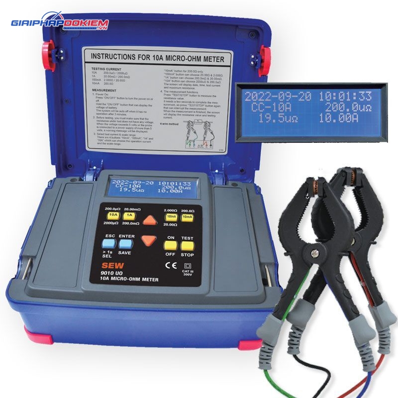 Cầu đo điện trở nhỏ SEW 9010 UO+ (10A, Bản nâng cấp) 6 Cầu đo điện trở nhỏ SEW 9010 UO+ (10A, Bản nâng cấp)