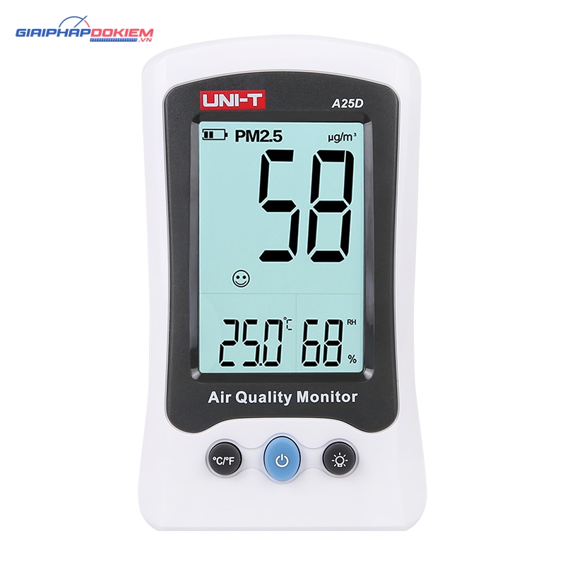 Thiết bị đo nồng độ bụi PM2.5 UNI-T A25D 5 Thiết bị đo nồng độ bụi PM2.5 UNI-T A25D