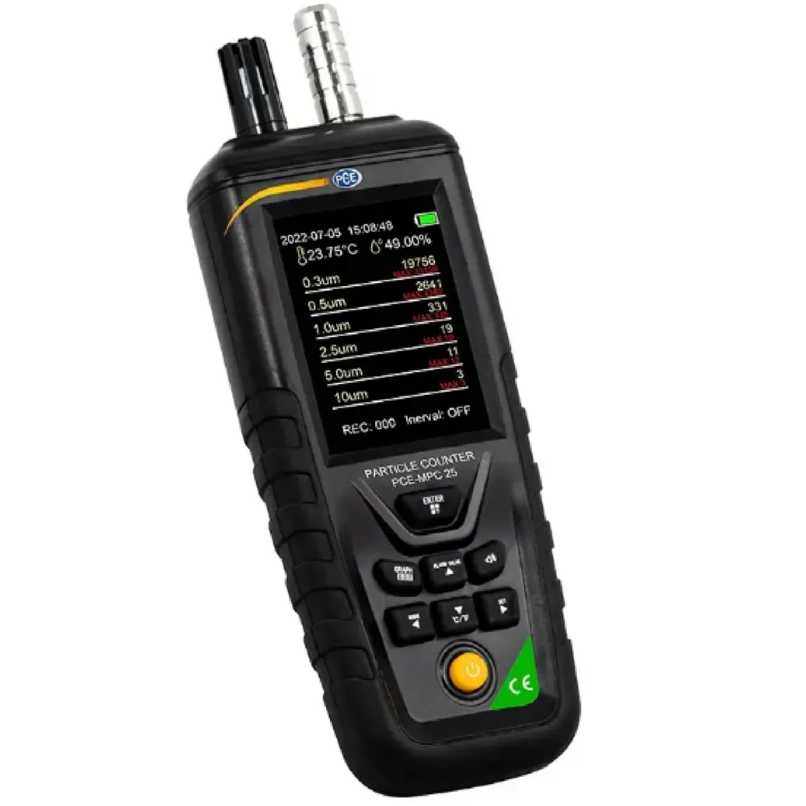 Máy đo chất lượng không khí PCE PCE-MPC 25 8 Máy đo chất lượng không khí PCE PCE-MPC 25